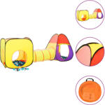 vidaXL Cort de joacă pentru copii 250 bile, multicolor, 255x80x100 cm (3107728) - comfy