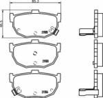 HELLA Set placute frana, frana disc KIA CERATO limuzina (LD) (2004 - 2016) HELLA 8DB 355 006-411