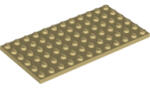 LEGO® 3028c2 - LEGO világos krémszínű (tan) lap 6 x 12 méretű (3028c2)