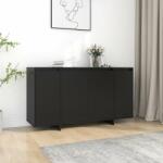 vidaXL Servantă, negru, 135x41x75 cm, PAL (809594) Comoda