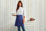 Premier Uniszex, női, férfi kötény, szakács, pincér Premier PR151 Colours Collection’ Mid Length Apron -Egy méret, Red