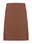 Premier Uniszex, női, férfi kötény, szakács, pincér Premier PR151 Colours Collection’ Mid Length Apron -Egy méret, Chestnut