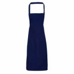 Premier Uniszex, női, férfi kötény, szakács, pincér Premier PR102 100% Cotton Bib Apron -Egy méret, Navy
