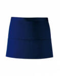 Premier Uniszex, női, férfi kötény, szakács, pincér Premier PR155 Colours Collection’ Three pocket Apron -Egy méret, Navy