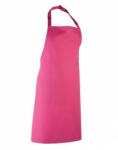Premier Uniszex, női, férfi kötény, szakács, pincér Premier PR150 Colours Collection’ Bib Apron -Egy méret, Hot Pink