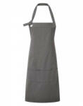 Premier Női kötény Premier PR137 Calibre' Heavy Cotton Canvas pocket Apron -Egy méret, Dark Grey