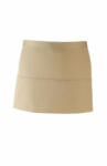 Premier Uniszex, női, férfi kötény, szakács, pincér Premier PR155 Colours Collection’ Three pocket Apron -Egy méret, Khaki