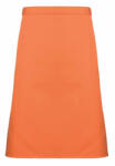 Premier Uniszex, női, férfi kötény, szakács, pincér Premier PR151 Colours Collection’ Mid Length Apron -Egy méret, Terracotta