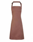 Premier Uniszex, női, férfi kötény, szakács, pincér Premier PR150 Colours Collection’ Bib Apron -Egy méret, Mocha
