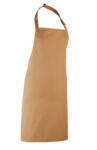 Premier Uniszex, női, férfi kötény, szakács, pincér Premier PR150 Colours Collection’ Bib Apron -Egy méret, Camel