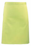 Premier Uniszex, női, férfi kötény, szakács, pincér Premier PR151 Colours Collection’ Mid Length Apron -Egy méret, Oasis Green
