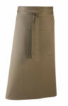 Premier Uniszex, női, férfi zsebes kötény, szakács, pincér Premier PR158 Colours Collection’ Bar Apron With pocket -Egy méret, Sage