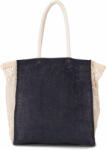 Kimood Uniszex táska Kimood KI0281 Shopping Bag With Mesh Gusset -Egy méret, Navy/Natural