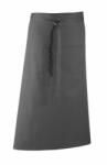 Premier Uniszex, női, férfi zsebes kötény, szakács, pincér Premier PR158 Colours Collection’ Bar Apron With pocket -Egy méret, Dark Grey