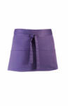 Premier Uniszex, női, férfi kötény, szakács, pincér Premier PR155 Colours Collection’ Three pocket Apron -Egy méret, Purple