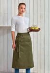 Premier Uniszex, női, férfi zsebes kötény, szakács, pincér Premier PR158 Colours Collection’ Bar Apron With pocket -Egy méret, Silver
