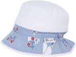 Sterntaler Pălărie de vară pentru copii cu protecție UV 50+ Sterntaler - Cu flori, 53 cm, 2-4 ani, albă (1412074-325)