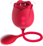 Paloqueth Rose Clitoral Licking Vibrator 9 Licking Modes & 9 Vibrations Red Vibrator