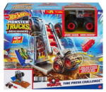 Mattel Hot Wheels Monster Trucks Live Aréna játékszett - Tire Press Challenge (HNB87-HNB88)