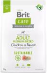 Brit Care Sustainable Adult Medium Breed csirkével és rovarokkal 12 kg