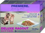 PREMIERE Deluxe Ragout macska tasak MP kitten borjú&szárnyas 12x85g