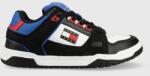 Tommy Jeans sneakers din piele Skate Sneaker culoarea negru PPYX-OBM04R_99X