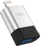 XO NB186 Adapter - USB / Lightning adapter fekete/ezüst