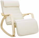 SONGMICS Hintaszék, nyírfából készült pihenő fotel, bézs (LYY010WZ01)