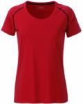 Daiber Tricou funcțional de damă JN495 - Roșie / neagră | XS (JN495-1752115)