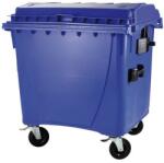  1100 L-es nagyméretű hulladékgyűjtő lapos tetejű konténer (kék) (07_0013-1_szemetes)