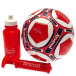  FC Arsenal foci szett water bottle - hand pump - size 5 ball - RD (85586)