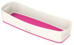 Leitz Tároló doboz LEITZ Wow Mybox műanyag keskeny fehér/rózsaszín (52581023)