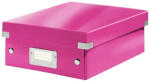 Leitz Tároló doboz LEITZ Click&Store rendszerező S méret rózsaszín (60570023)
