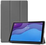 Gigapack Tok álló, bőr hatású (aktív FLIP, oldalra nyíló, TRIFOLD asztali tartó funkció) SZÜRKE Lenovo Tab M10 HD (TB-X306F) (GP-103983)