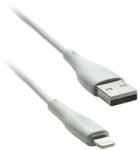 Cento Cablu Apple iPhone Lightning - USB 1m 3A silicon alb CENTO C101 (CENTO-C101-LIGHTNING-WH)