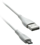 Cento Cablu Micro USB - USB 1m 3A silicon alb CENTO C101 (CENTO-C101-MICROUSB-WH)