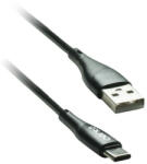 Cento Cablu USB Type C - USB 1m 3A Silicon negru CENTO C101 (CENTO-C101-TYPEC-BK) - sogest