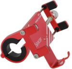 Spacer SUPORT Bicicleta SPACER pt. SmartPhone fixare de ghidon Metalic rosu cheie de montare "SPBH-METAL-RED (SPBH-METAL-RED)