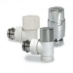 Luxor Set robineti crom/alb cu cap termostatic cromat Luxor KT 259/A 1/2 (14702703CB) - quickshop