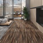 vidaXL Plăci de pardoseală, maro cu dungi, 5, 26 m2, 2 mm, PVC (146609)