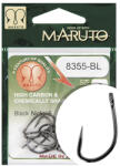 Maruto horog 8355bl carp hooks forged straight eye barbless hc black nickel 4 (43201-004)