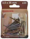 KOELNER 3.5x35 mm-es faforgácslapcsavar 30db/bliszter (B-UC-3535) (51633)