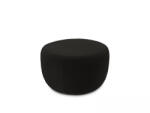Micadoni Puf Saamit cu tapiterie din poliester boucele, negru (PufSaamitset3)