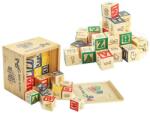 TULIMI Set de construcție din lemn cu numere și litere în cub Tulimi, 48 de piese