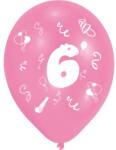 Amscan Happy Birthday 6 léggömb, lufi 8 db-os 10 inch (25, 4cm) (DPA996580)