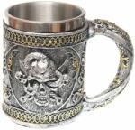 Tole 10 Imperial Cana Medievala Skull-Snake 11cm 400ml decorat 360grade Tole 10 Imperial 39292