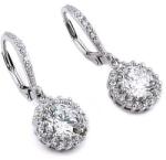 BeSpecial Cercei eleganti argint 925 rodiat cu zirconii (ESX0226)