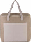 Kimood Uniszex táska Kimood KI0354 Jute Cool Bag - Large Size -Egy méret, Natural