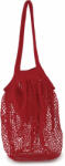 Kimood Uniszex táska Kimood KI0285 Cotton Mesh Grocery Bag -Egy méret, Cherry Red