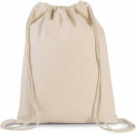 Kimood Uniszex táska Kimood KI0154 Drawstring Bag With Thick Straps -Egy méret, Natural